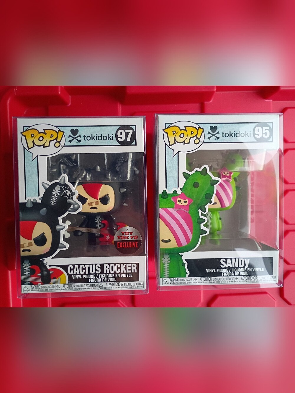 Funko Pop Tokidoki Cactus Rocker #97 Toy Tokyo Exclusive & Sandy #95